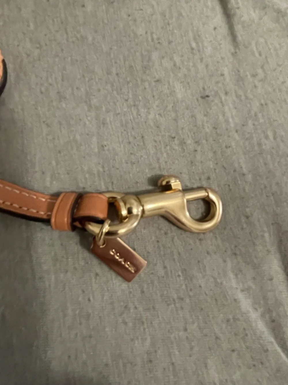 Coach Seashell Wristlet in Light Brown with Gold Hardware - Picture 5 of 5